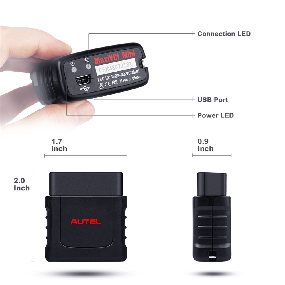 Original Autel MaxiVCI Mini VCI Mini Wireless Bluetooth Diagnostic Interface