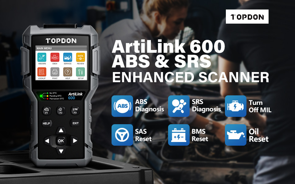 TOPDON ArtiLink600 OBD2 Scanner 