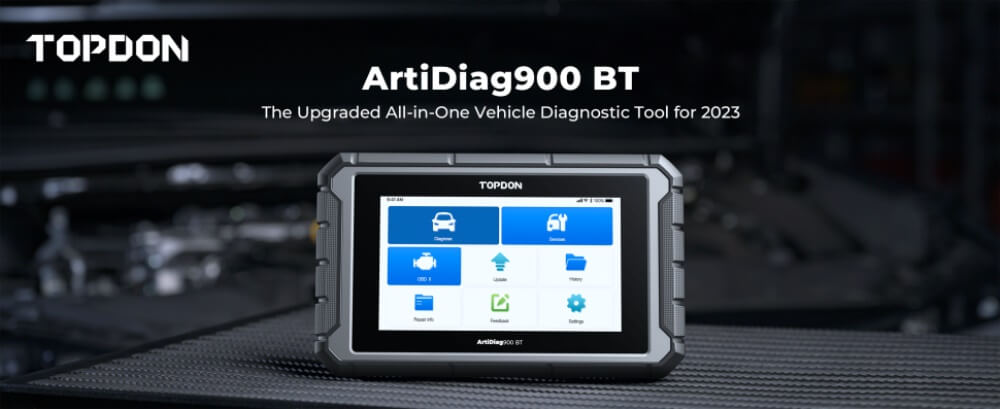 TOPDON ArtiDiag900 BT ist ein umfassendes Kfz-Diagnosetool, das speziell für Heimwerker und Mechaniker entwickelt wurde