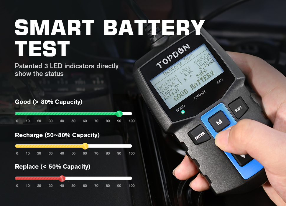 TOPDON BT100 Auto Batterie Tester