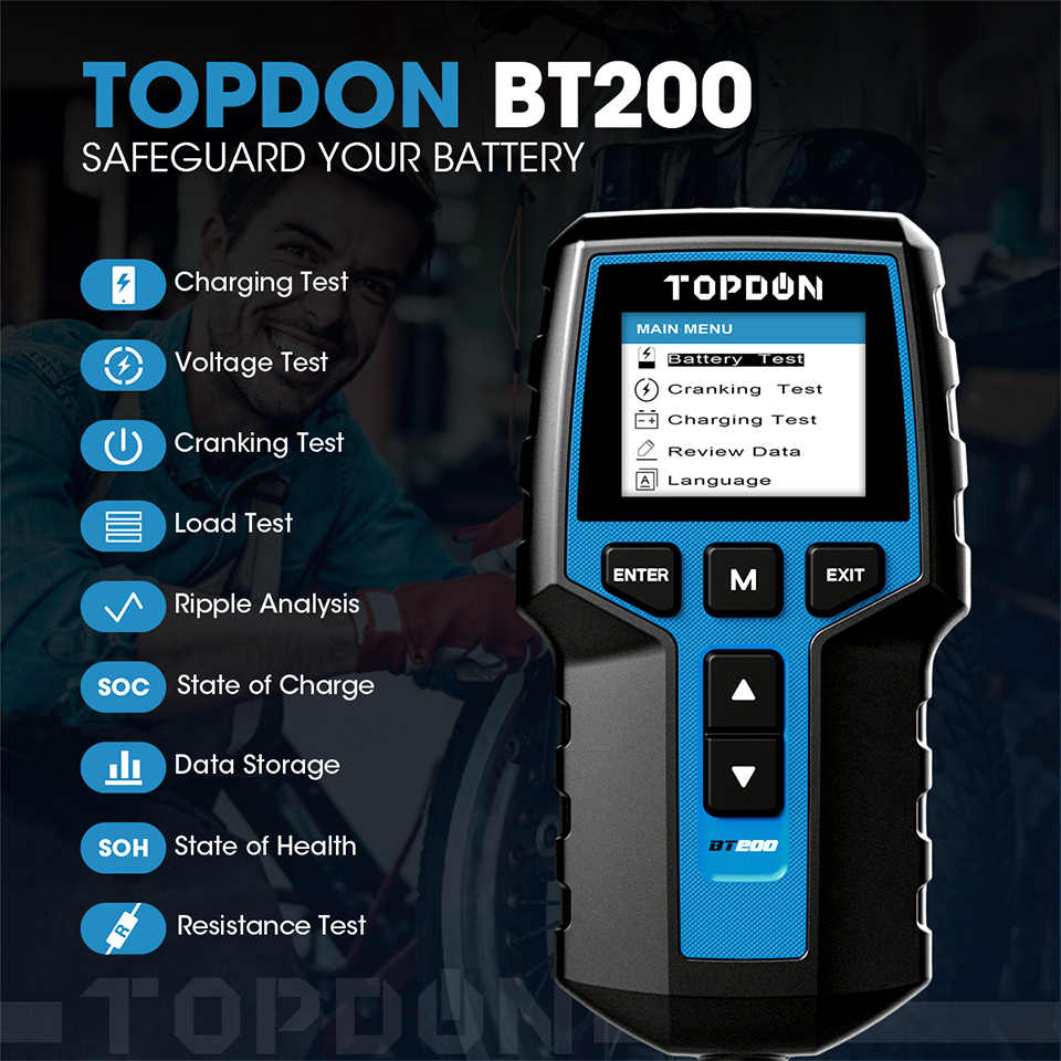 TOPDON BT200 Autobatterietester