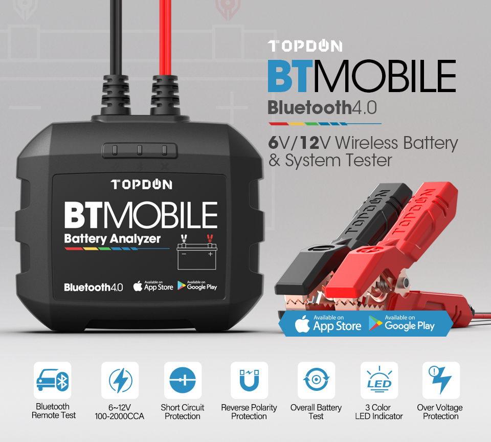 TOPDON BT Mobile Auto Batterie Tester