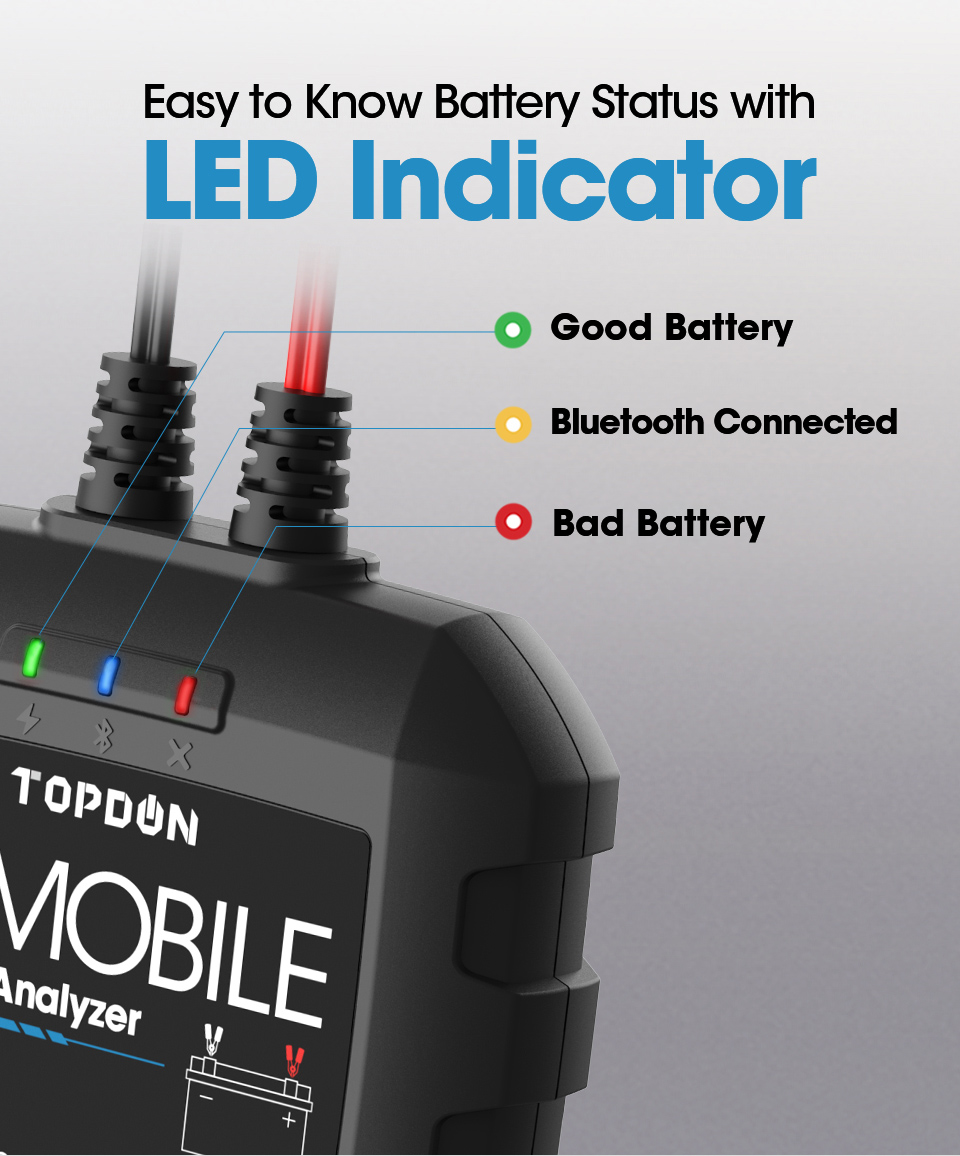 TOPDON BT Mobile Auto Batterie Tester