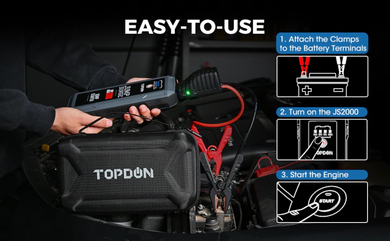 TOPDON JS2000 Auto Starthilfe Battery Booster