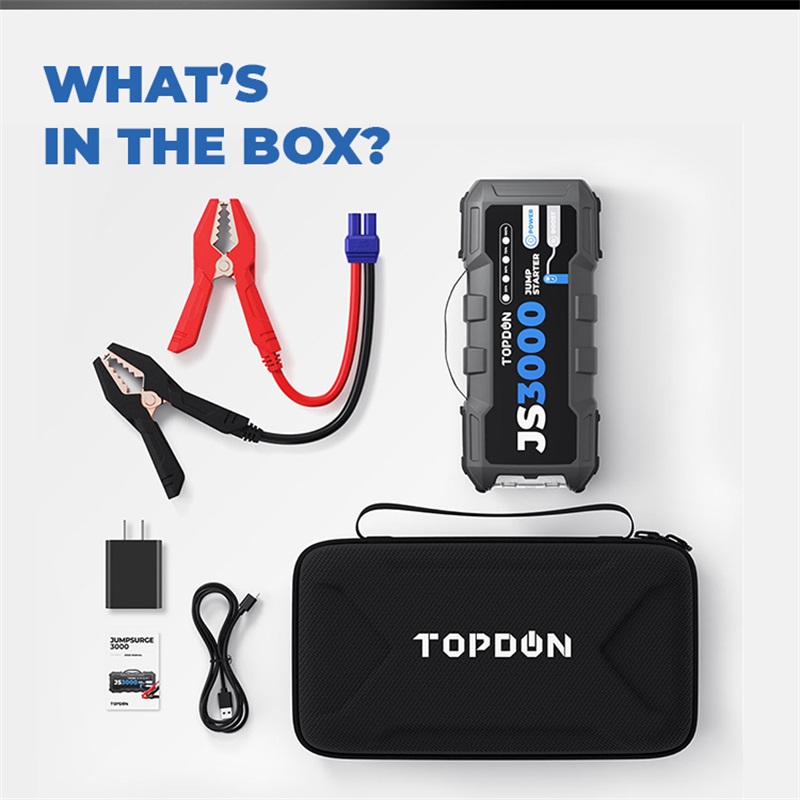 TOPDON JS3000 Power Bank Auto Starthilfe 