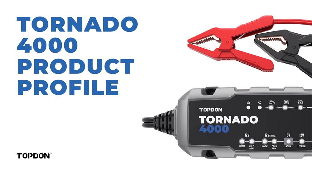 Topdon Tornado4000 Automatische Batterieladegerät