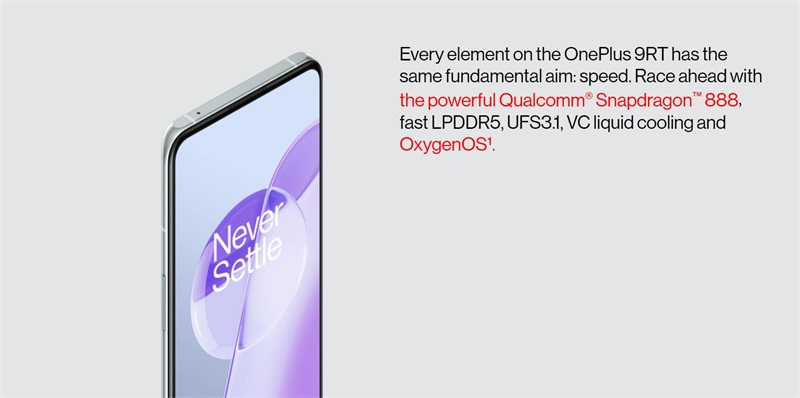 Oneplus 9RT 5G Android 11 Snapdragon 888 120Hz  Triple-Kamera-Smartphone