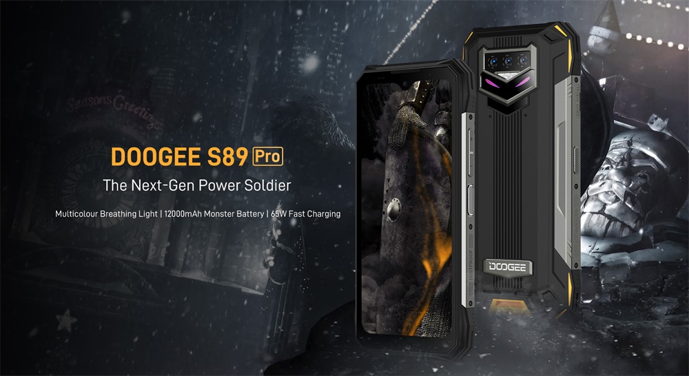 DOOGEE S89 Pro 8+256GB Android 12  65W Schnellladung Nachtsicht Smartphone