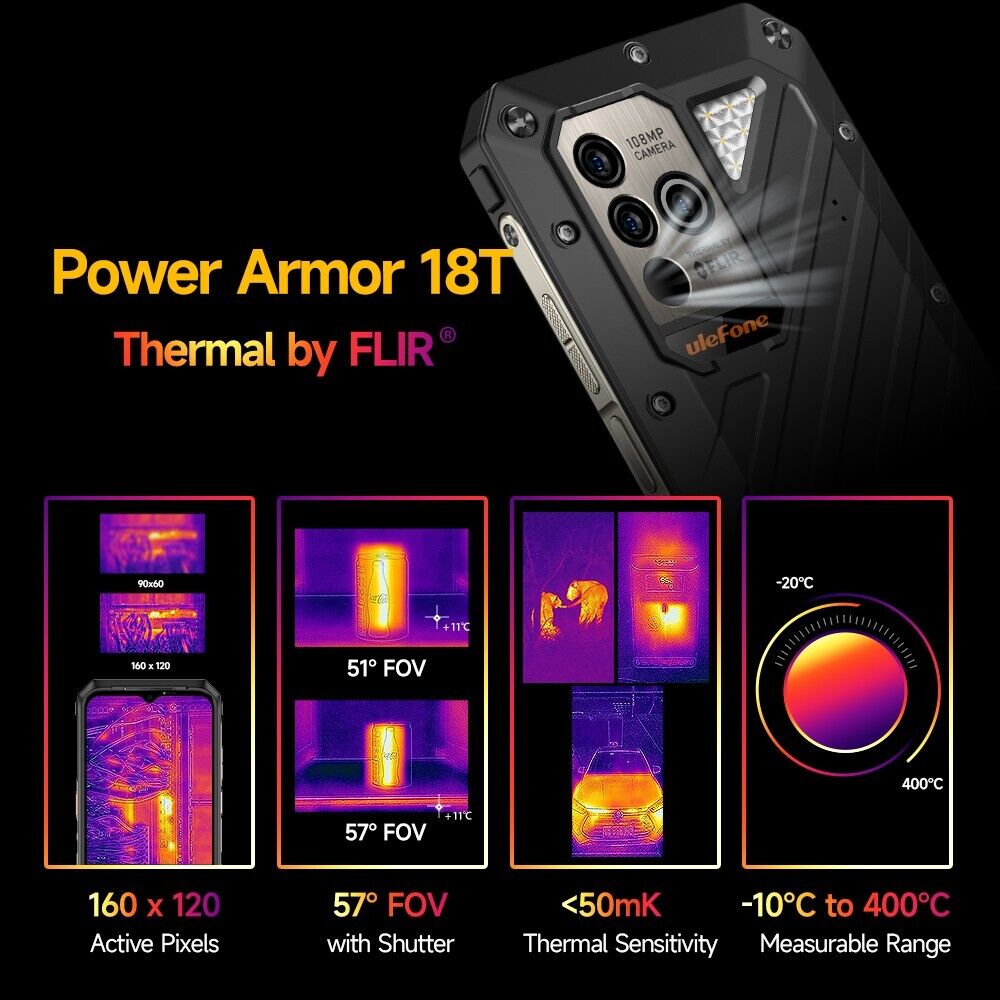 Ulefone Power Armor 18T Robuste Telefon FLIR®Smartphone