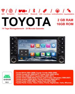 Android 12 Autoradio Für Toyota Corolla Camry Prado RAV4 Hilux VIOS
