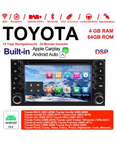 Android 12 Autoradio Für Toyota Corolla Camry Prado RAV4 Hilux VIOS
