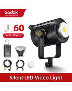 Godox UL60 UL-600 60W 5600K Stille Bowens Berg LED Video Licht
