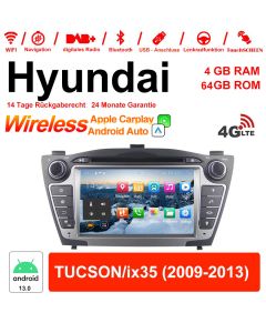 7 Zoll Android 13.0 Autoradio / Multimedia 4GB RAM 64GB ROM Für Hyundai TUCSON/ix35 Mit WiFi NAVI Bluetooth USB Built-in Carplay / Android Auto