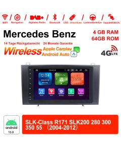 Für SLK-Class R171 SLK200 280 300 350 55 2004-2012 Built-in Carplay / Android Auto 8 Zoll Android 13.0 Autoradio / Multimedia 4GB RAM 64GB ROM 