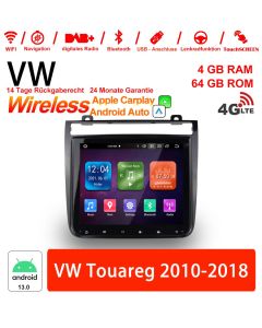 9 Zoll Android 13.0 Autoradio / Multimedia 4GB RAM 64GB ROM Für VW Touareg 2010-2018 Built-in Carplay / Android Auto