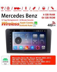 Für Benz W164 X164 Built-in Carplay / Android Auto 9'' Android 13.0 4G LTE Autoradio / Multimedia 4GB RAM 64GB ROM 