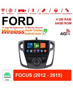 9 Zoll Android 13.0 Autoradio / Multimedia 4GB RAM 64GB ROM für Ford FOCUS(2012-2015)