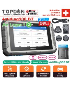 TOPDON ArtiDiag900 BT ist ein umfassendes Kfz-Diagnosetool, das speziell für Heimwerker und Mechaniker entwickelt wurde