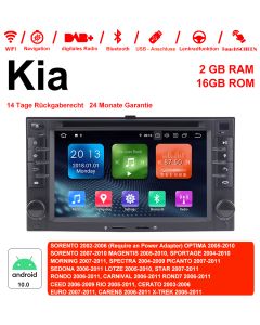 6.2'' Android 12.0 Quad-core 2GB RAM 16GB Flash Autoradio / Multimedia Für Kia SORENTO,OPTIMA,SORENTO,MAGENTIS,SPORTAGE,MORNING,SPECTRA, PICANTO...