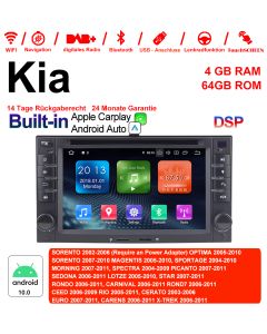 Für Kia SORENTO,OPTIMA,SORENTO,MAGENTIS Built-in Carplay / Android Auto 6.2'' Android 12.0 Octa-core 4GB RAM 64GB Flash Autoradio / Multimedia 