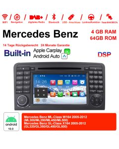 Für Benz W164 X164 Built-in Carplay / Android Auto 7 Zoll Android 12.0 4G LTE Autoradio / Multimedia 4GB RAM 64GB ROM 