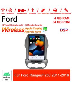 12 Zoll Android 13.0 Autoradio / Multimedia 4GB RAM 64GB ROM für Ford Ranger/F250 2011-2016 Built-in Carplay / Android Auto