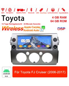 10 Zoll Android 10.0 Autoradio / Multimedia 4GB RAM 64GB ROM für Toyota FJ Cruiser 2006-2017 Built-in Carplay / Android Auto