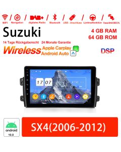 Für Suzuki SX4 2006-2012 9 Zoll Android 12.0 Autoradio / Multimedia 4GB RAM 64GB ROM Mit WiFi NAVI Bluetooth USB