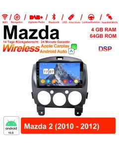 Für Mazda 2 2010 - 2012 Built-in Carplay/Android Auto 9 Zoll Android 12.0 Autoradio / Multimedia 4GB RAM 64GB ROM 