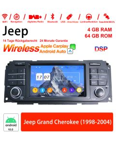 5 Zoll Android 10.0 Autoradio / Multimedia 4GB RAM 64GB ROM Für Jeep Grand Cherokee (1998-2004) Built-in Carplay / Android Auto