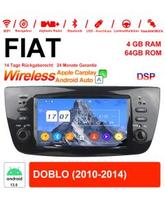 6.1 Zoll Android 13.0 Autoradio / Multimedia 4GB RAM 64GB ROM Für FIAT DOBLO Mit WiFi NAVI Bluetooth USB