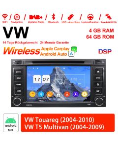 7 Zoll Android 13.0 Autoradio/Multimedia 4GB RAM 64GB ROM Für VW TOUAREG 2004-2010,VW T5 Multivan 2004-2009 Built-in Carplay / Android Auto