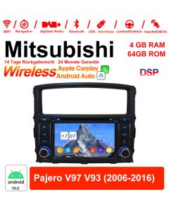 Für Mitsubishi Pajero V97 V93 2006-2016 Mit Built-in CarPlay / Android Auto 7 Zoll Android 12.0 Autoradio / Multimedia 4GB RAM 64GB ROM 