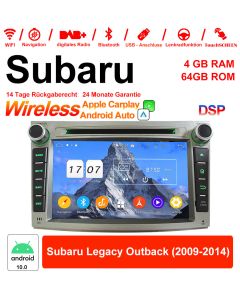 Für Subaru Legacy Outback 2009-2014 Mit WiFi NAVI Bluetooth USB 7 Zoll Android 12.0 Autoradio / Multimedia 4GB RAM 64GB ROM 