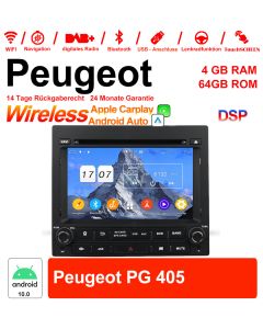 Für PEUGEOT PG 405 Mit WiFi NAVI Bluetooth USB 7 Zoll Android 12.0 Autoradio/Multimedia 4GB RAM 64GB ROM 