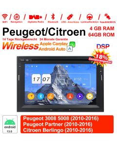 Android 13 Autoradio Für Peugeot 3008 5008 Partner / Citroen Berlingo