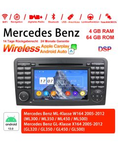 Für Benz W164 X164 Built-in Carplay / Android Auto 7 Zoll Android 13.0 Autoradio / Multimedia 4GB RAM 64GB ROM 