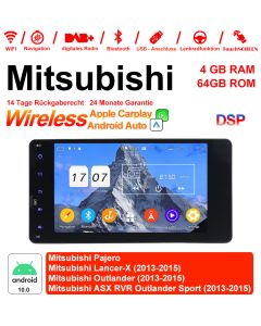 Für Mitsubishi Pajero Lancer-X Outlander ASX RVR Outlander Sport Built-in CarPlay 7 Zoll Android 12.0 Autoradio/Multimedia 4GB RAM 64GB ROM 