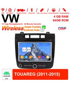 8 Zoll Android 13.0 Autoradio / Multimedia 4GB RAM 64GB ROM Für VW TOUAREG 2011-2015 Mit WiFi NAVI Bluetooth USB