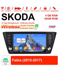 8 Zoll Android 13.0 Autoradio / Multimedia 4GB RAM 64GB ROM Für SKODA Fabia Mit WiFi NAVI Bluetooth USB