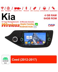 Für Kia Ceed 2012-2017 Mit WiFi NAVI Bluetooth USB 8 Zoll Android 12.0 Autoradio / Multimedia 4GB RAM 64GB ROM 