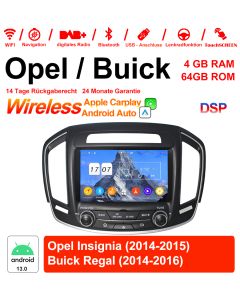 8 Zoll Android 13.0 Autoradio / Multimedia 4GB RAM 64GB ROM Für Buick Regal / Opel Insignia 2014 2015 Mit WiFi NAVI USB