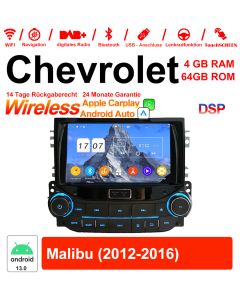 8 Zoll Android 13.0 Autoradio / Multimedia 4GB RAM 64GB ROM Für Chevrolet Malibu 2012-2016 Mit WiFi NAVI Bluetooth USB