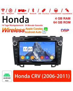 8 Zoll Android 12.0 Autoradio / Multimedia 4GB RAM 64GB ROM Für Honda CRV 2006-2011 Built-in Carplay / Android Auto