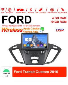 8 Zoll Android 13.0 Autoradio / Multimedia 4GB RAM 64GB ROM Für Ford Transit Custom 2016 Mit WiFi NAVI Bluetooth USB