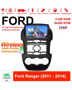 8 Zoll Android 13.0 Autoradio / Multimedia 4GB RAM 64GB ROM Für Ford Ranger 2011-2014 Built-in Carplay / Android Auto