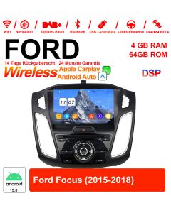 9 Zoll Android 13.0 Autoradio / Multimedia 4GB RAM 64GB ROM Für Ford Focus 2015-2018 Mit WiFi NAVI Bluetooth USB