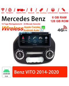 Für Benz VITO 2014-2020 Built-in CarPlay/Android Auto 12.3 Zoll Qualcomm Snapdragon 665 8 Core Android 13 4G LTE Autoradio / Multimedia 