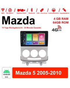 Für Mazda 5 2005-2010 Mit DSP WiFi 4G LTE NAVI Bluetooth USB Eingebautes Carplay 9'' Android 12.0 Octa-core 4GB RAM 64GB ROM Autoradio / Multimedia 