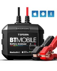 TOPDON BT Mobile Auto Batterie Tester 12V Universal 100 zu 2000CCA Spannung Tester Smart Bluetooth Auto Batterie Analyzer Wireless